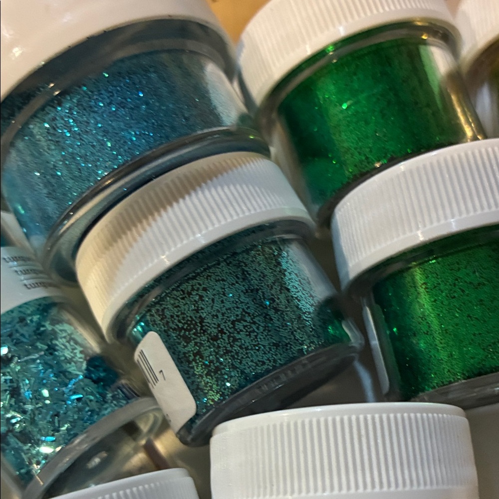 Glitter Set - Blue, Green, Gold & Black ultrafine